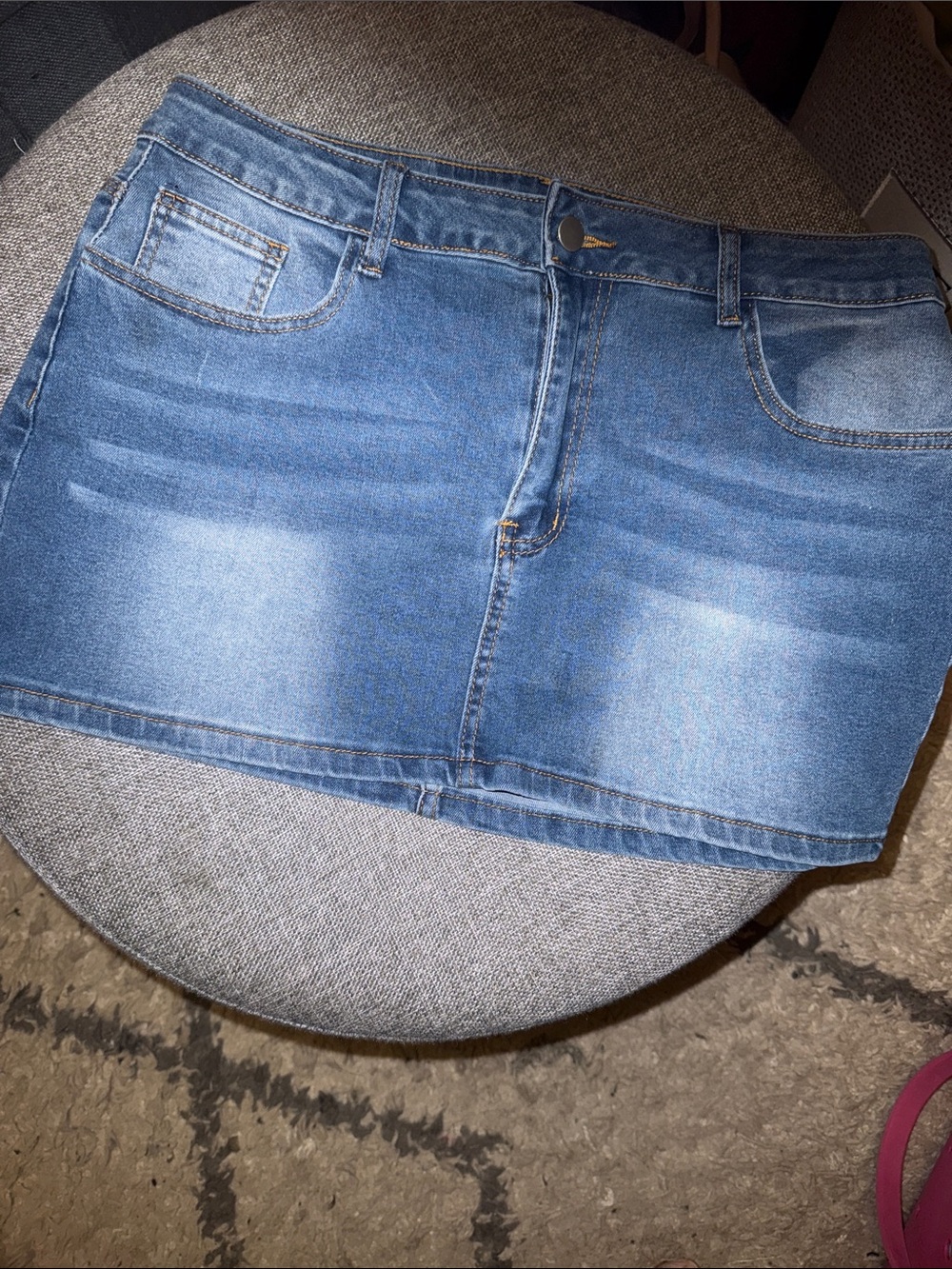 SHEIN Blue Denim Mini Skirt